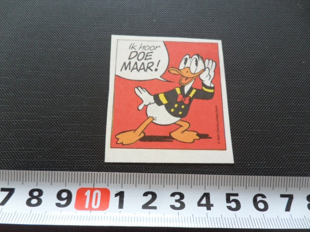 sticker strip disney donald duck ik hoor DOE MAAR, Ophalen, Zo goed als nieuw