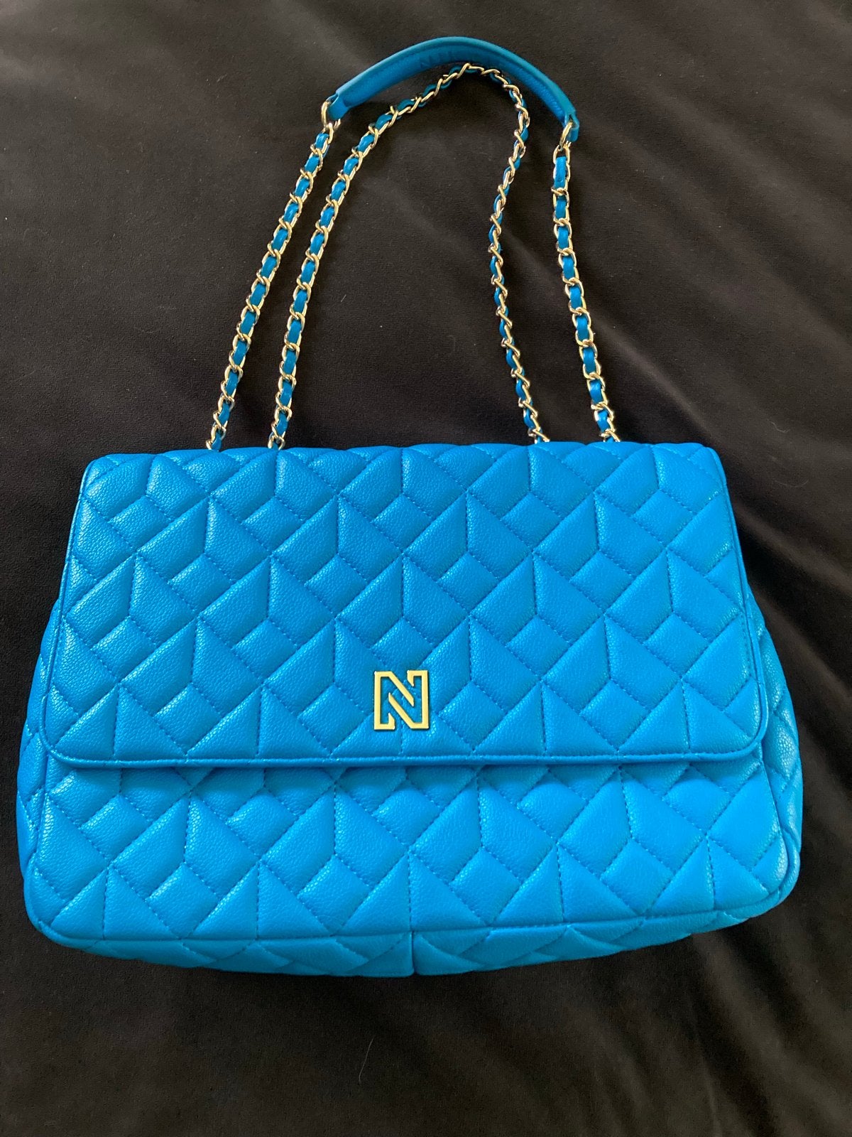 Kobaltblauwe Nikkie tas - 33 x 23 cm, Sieraden, Tassen en Uiterlijk, Tassen | Damestassen, Ophalen of Verzenden, Zo goed als nieuw