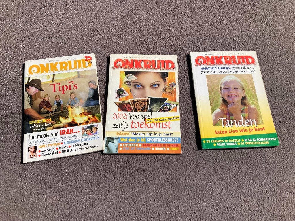 🧘‍♀️ 3x Onkruid, Ophalen of Verzenden, Gelezen, Spiritualiteit algemeen, Achtergrond en Informatie