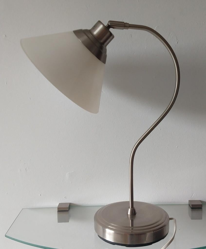 vintage Ikea Kroby nickelplated angled desk lamp, volgnr 5, Ophalen of Verzenden, Zo goed als nieuw, Minder dan 50 cm