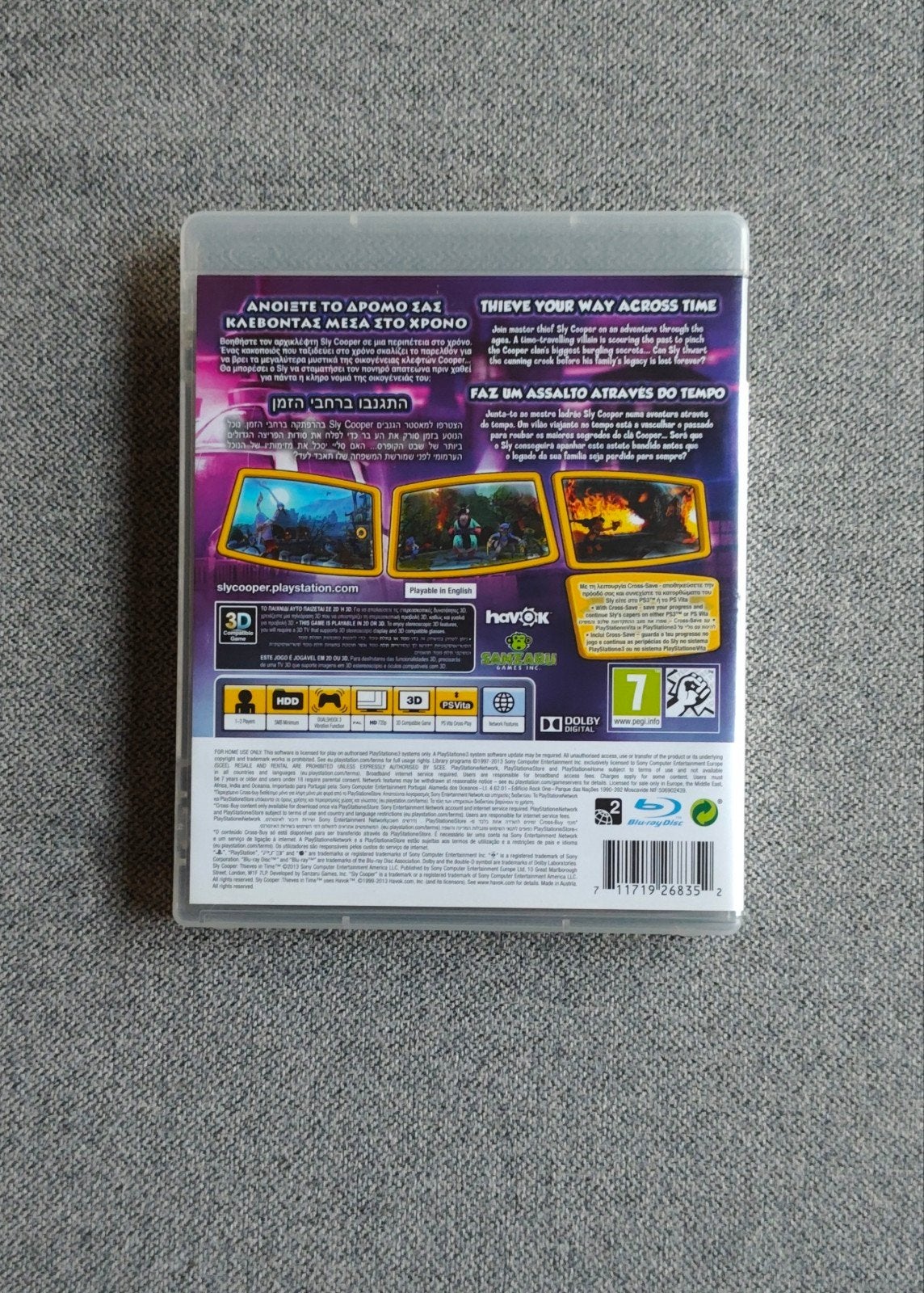 Sly Cooper Thieves in Time PS3, 1 speler, Ophalen of Verzenden, Zo goed als nieuw, Avontuur en Actie