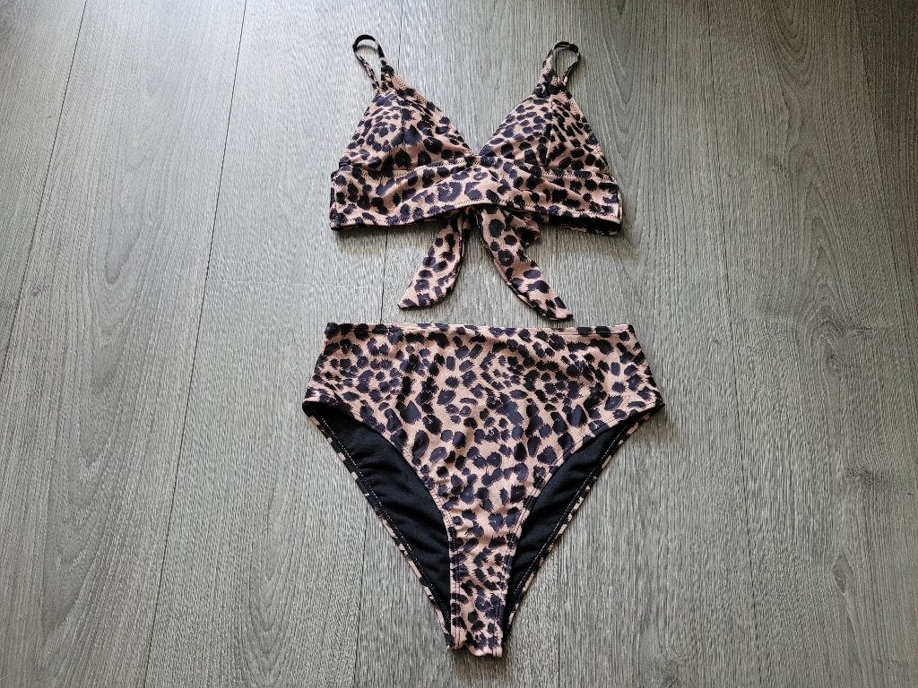 WAREHOUSE panterprint bikini maat 34 ~ NH0142, Bruin, Ophalen of Verzenden, Zo goed als nieuw, Warehouse