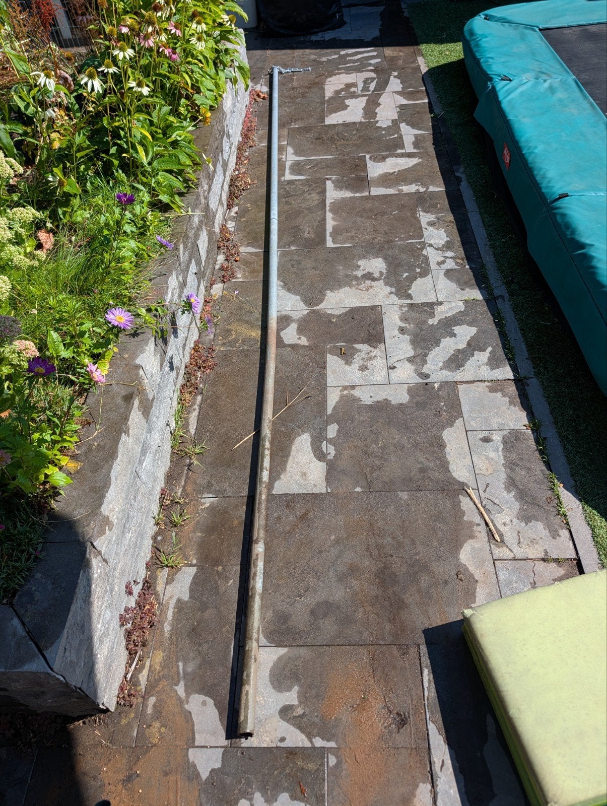 Verzinkte stalen buis voor schaduwdoek (3+ meter), Ophalen, Gebruikt