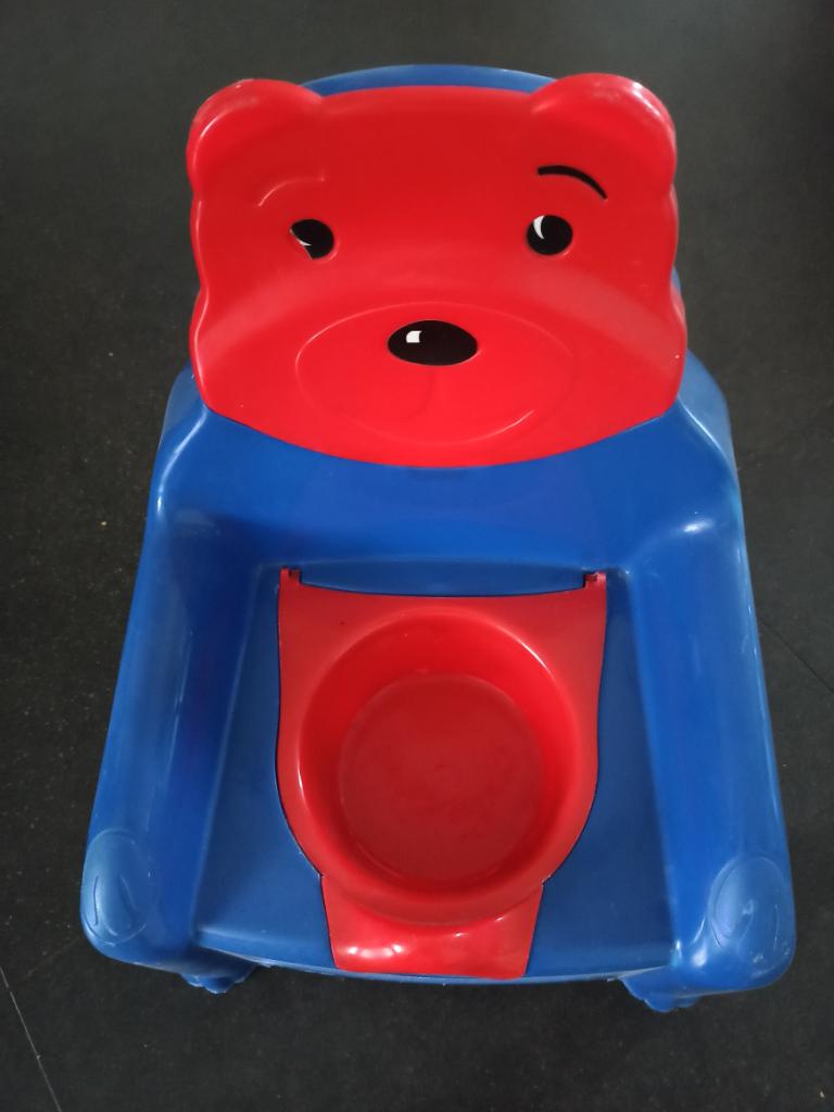 Kinder Potje Potjestraining Leertoilet met Rugleuning, Ophalen of Verzenden, Gebruikt, Overige typen, Overige merken