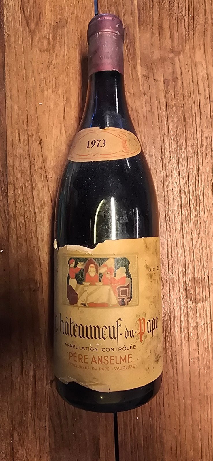 Châteauneuf-du-Pape Père Anselme 1973, Ophalen, Gebruikt
