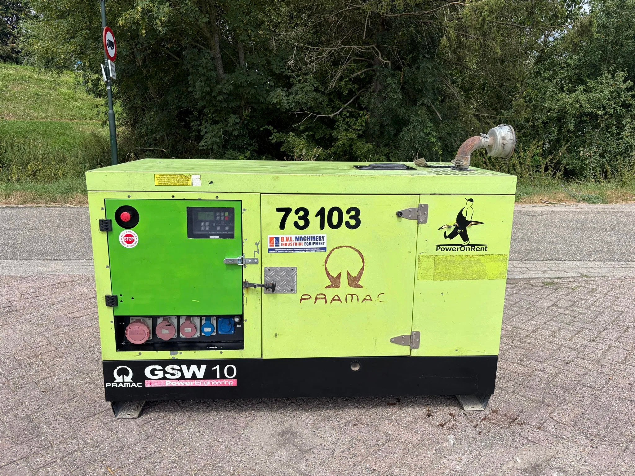 Pramac GSW 10 kVA Yanmar aggregaat generatorset
