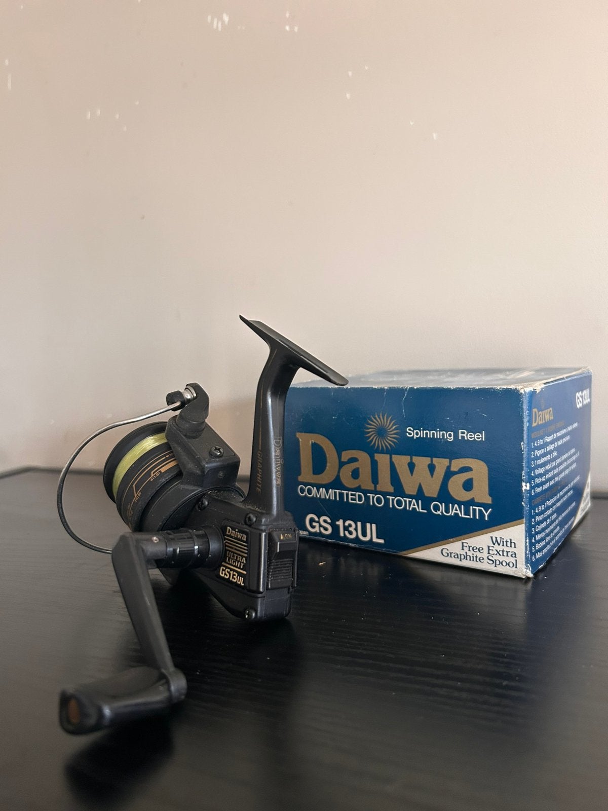Daiwa GS 13 UL, met doos en spoel, Ophalen of Verzenden, Zo goed als nieuw, Molen