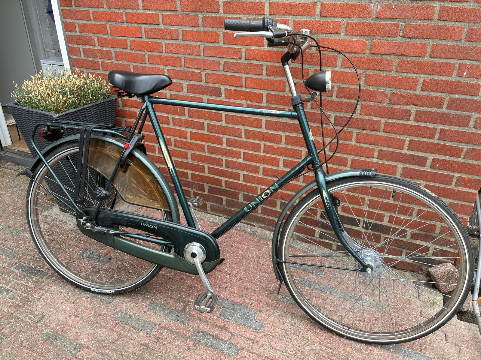 Union 28 inch fiets Groen, Fietsen en Brommers, Fietsen | Heren | Herenfietsen, Ophalen, Gebruikt, Overige merken, Versnellingen
