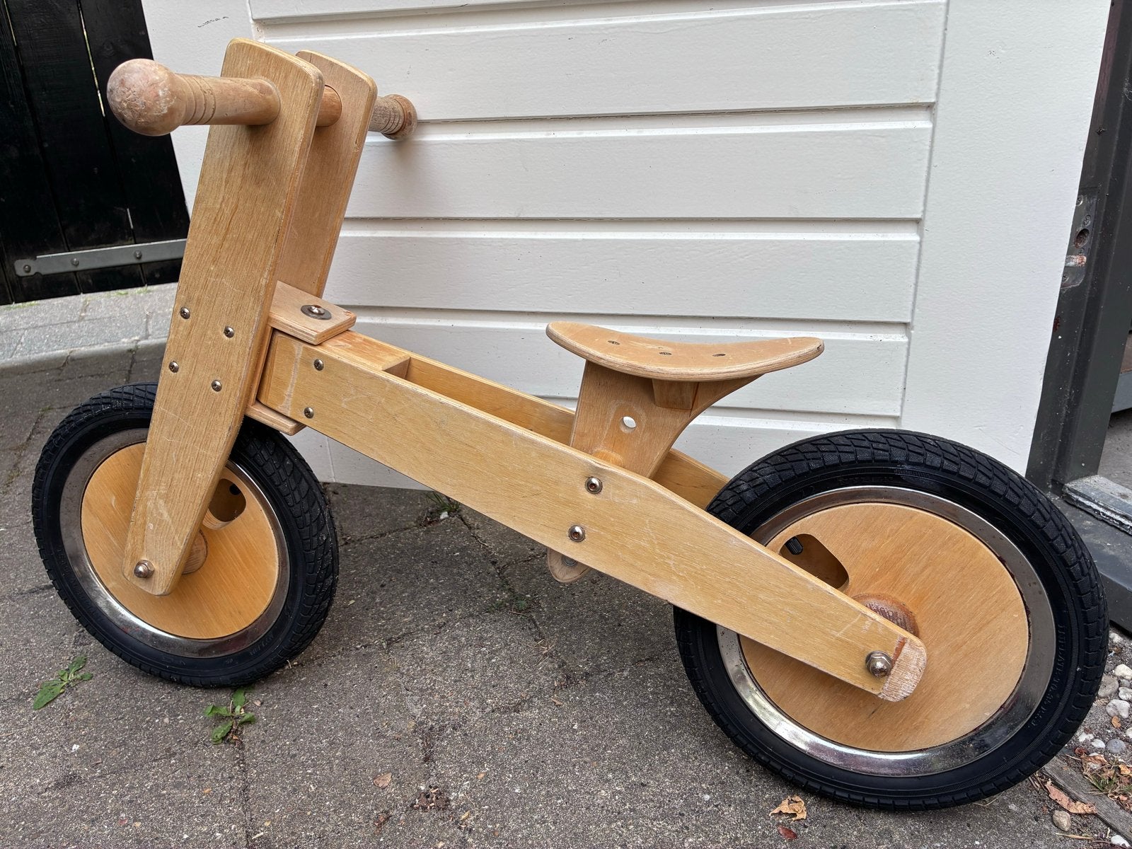 Houten loopfiets voor kinderen, Fietsen en Brommers, Fietsen | Kinderfietsjes, Ophalen, Gebruikt, 16 tot 20 inch