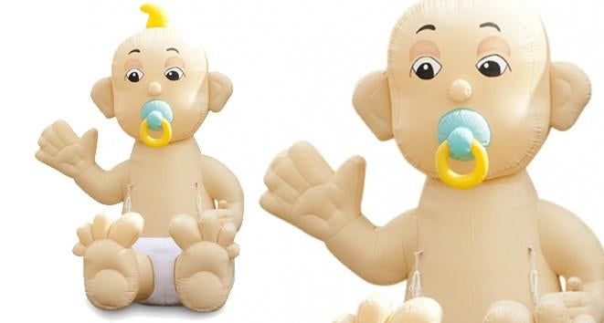 Opblaasbare Baby Pop - Perfect voor Geboorte of Verjaardag!, Hobby en Vrije tijd, Feestartikelen | Verhuur, Ophalen of Verzenden