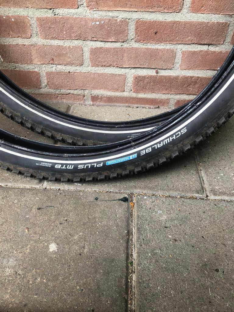 Schwalbe marathon plus mbt 27,5 banden, Band, Schwalbe, Ophalen of Verzenden, Zo goed als nieuw