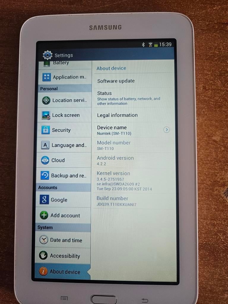 Samsung Galaxy Tab 3 Lite (SM-T110) - 7 inch, Wi-Fi, Gebruikt, Galaxy Tab 3 Lite (SM-T110), Ophalen of Verzenden, Samsung