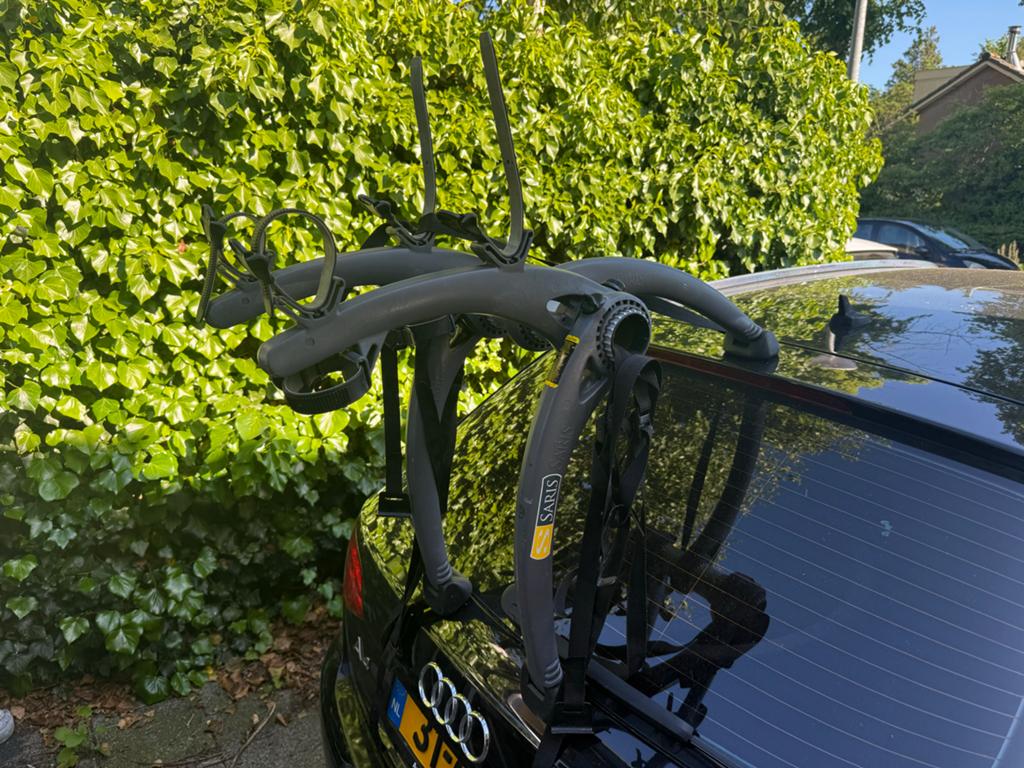 Saris Bones 2 Fietsendrager - Achterklepdrager, Auto diversen, Fietsendragers, Ophalen of Verzenden, 2 fietsen, Gebruikt, Achterklepdrager