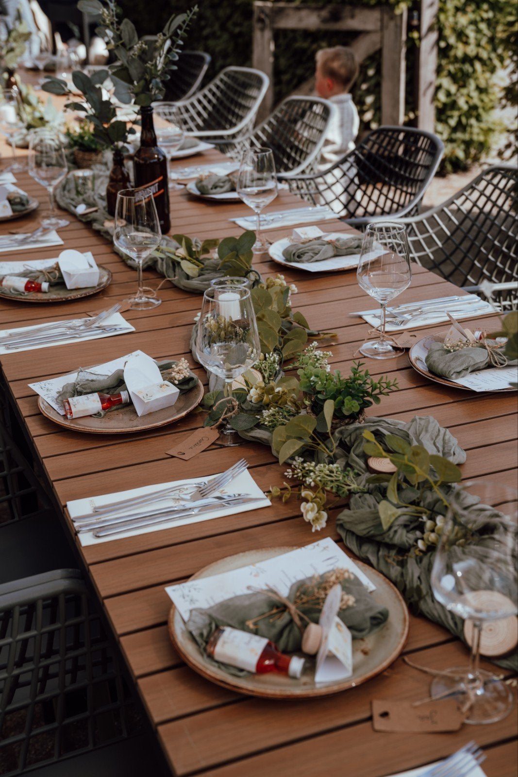 Decoratiepakket voor Bruiloft / 21 diner / feest, Gebruikt, Overige typen, Ophalen of Verzenden, Glas