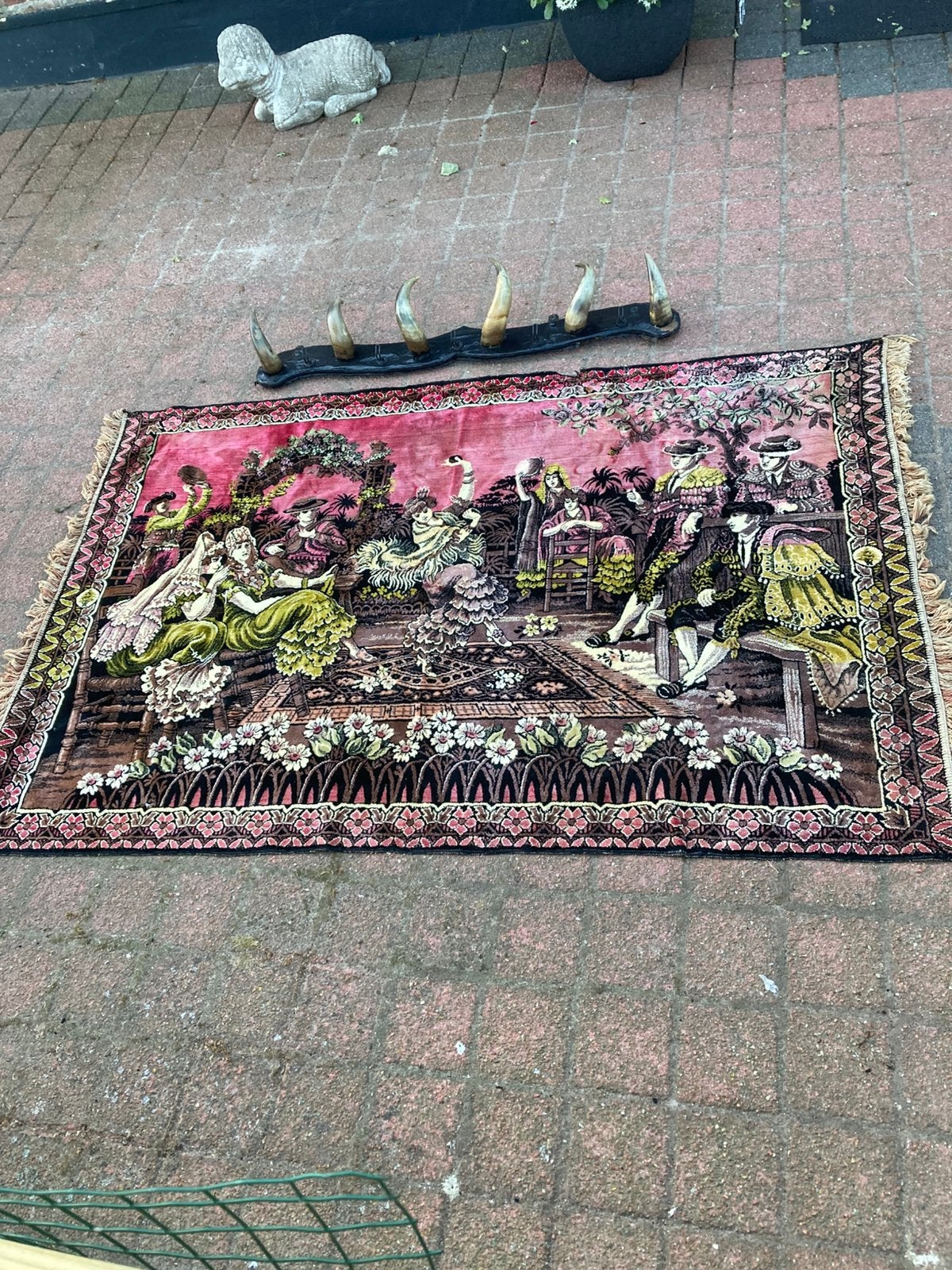 Hele oude wandkleed, Ophalen of Verzenden