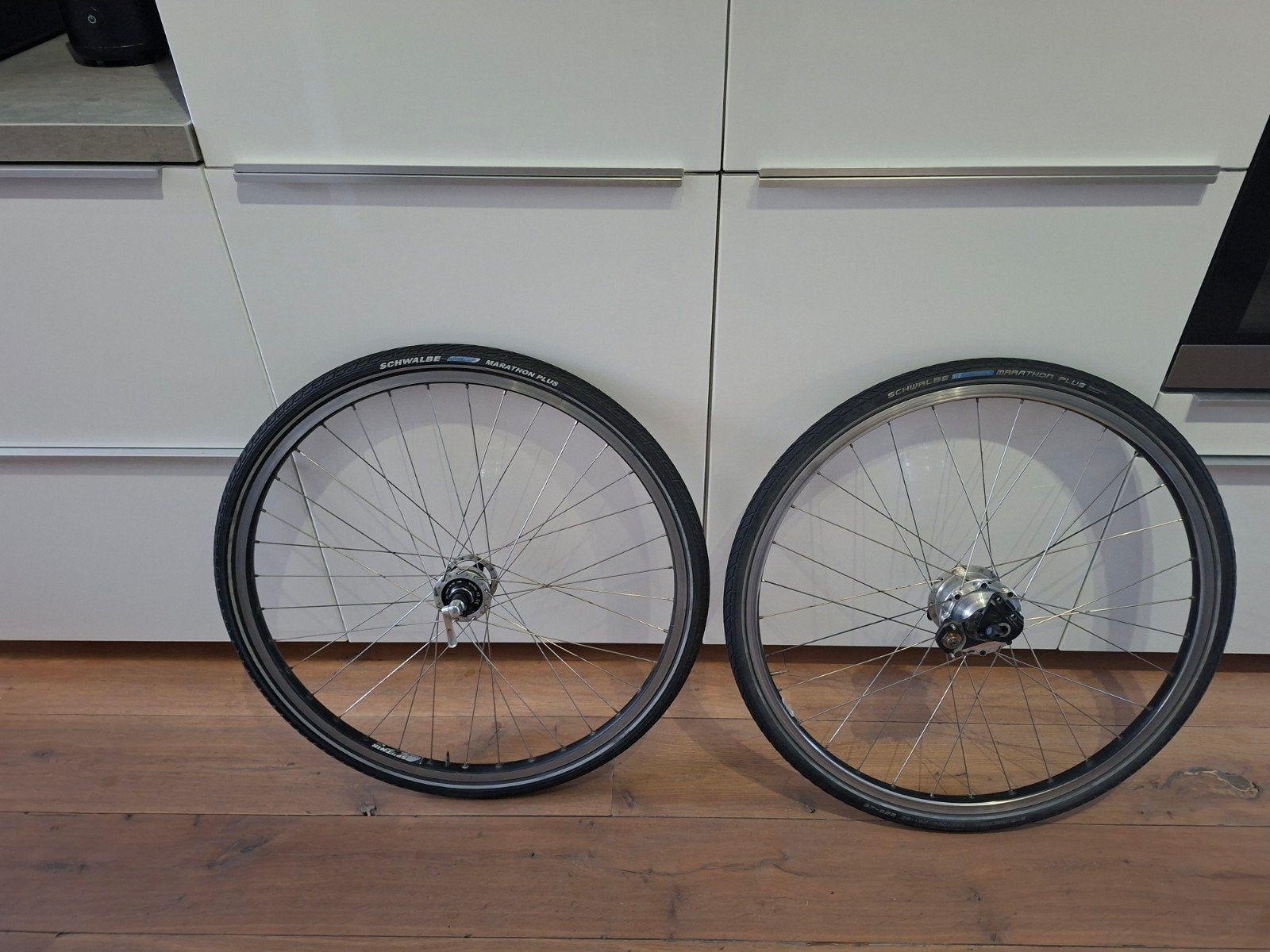 Handgespaakte 28 inch wielen met Rohloffnaaf, Wiel, Gebruikt, Stadsfiets, Rohloff
