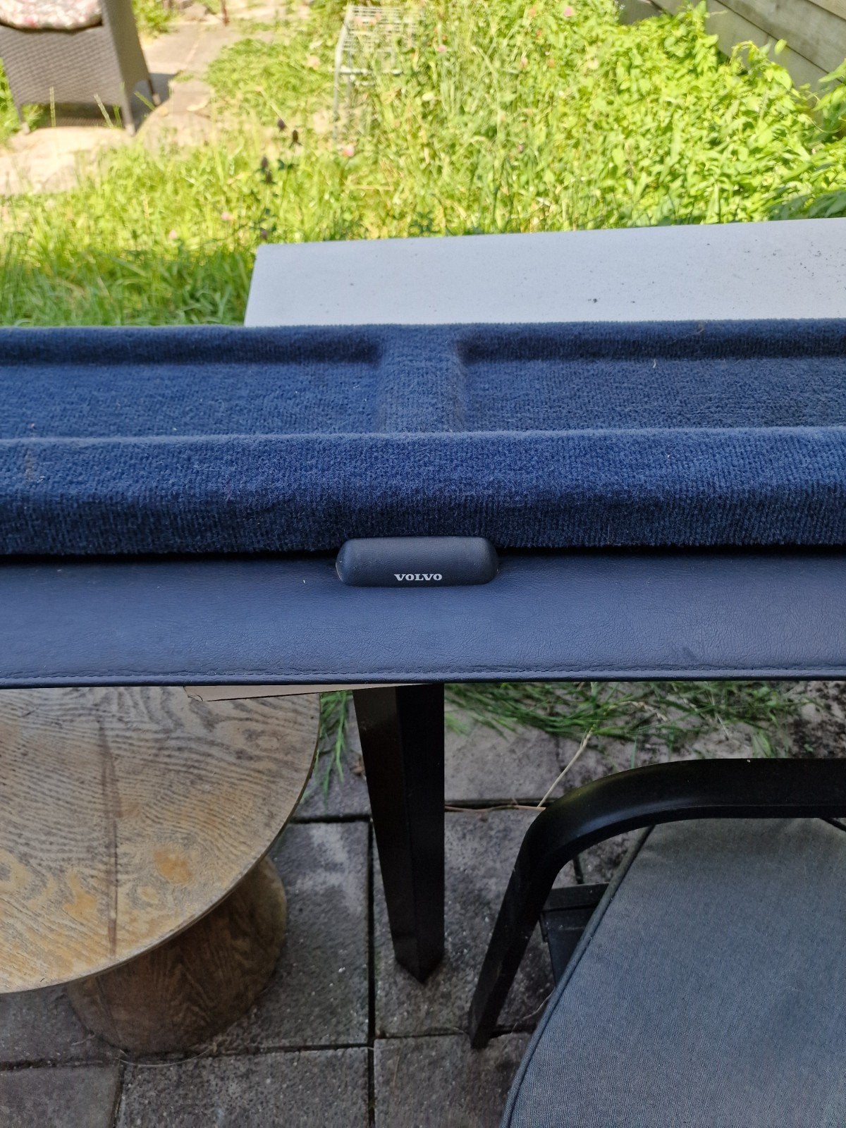 Hoedenplank met rolhoes Volvo 740/940 estate  - Blauw, Auto-onderdelen, Interieur en Bekleding, Ophalen, Gebruikt, Volvo