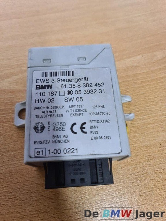 EWS module BMW 5-serie E39 61358382452, Gebruikt, Ophalen of Verzenden, BMW, BMW