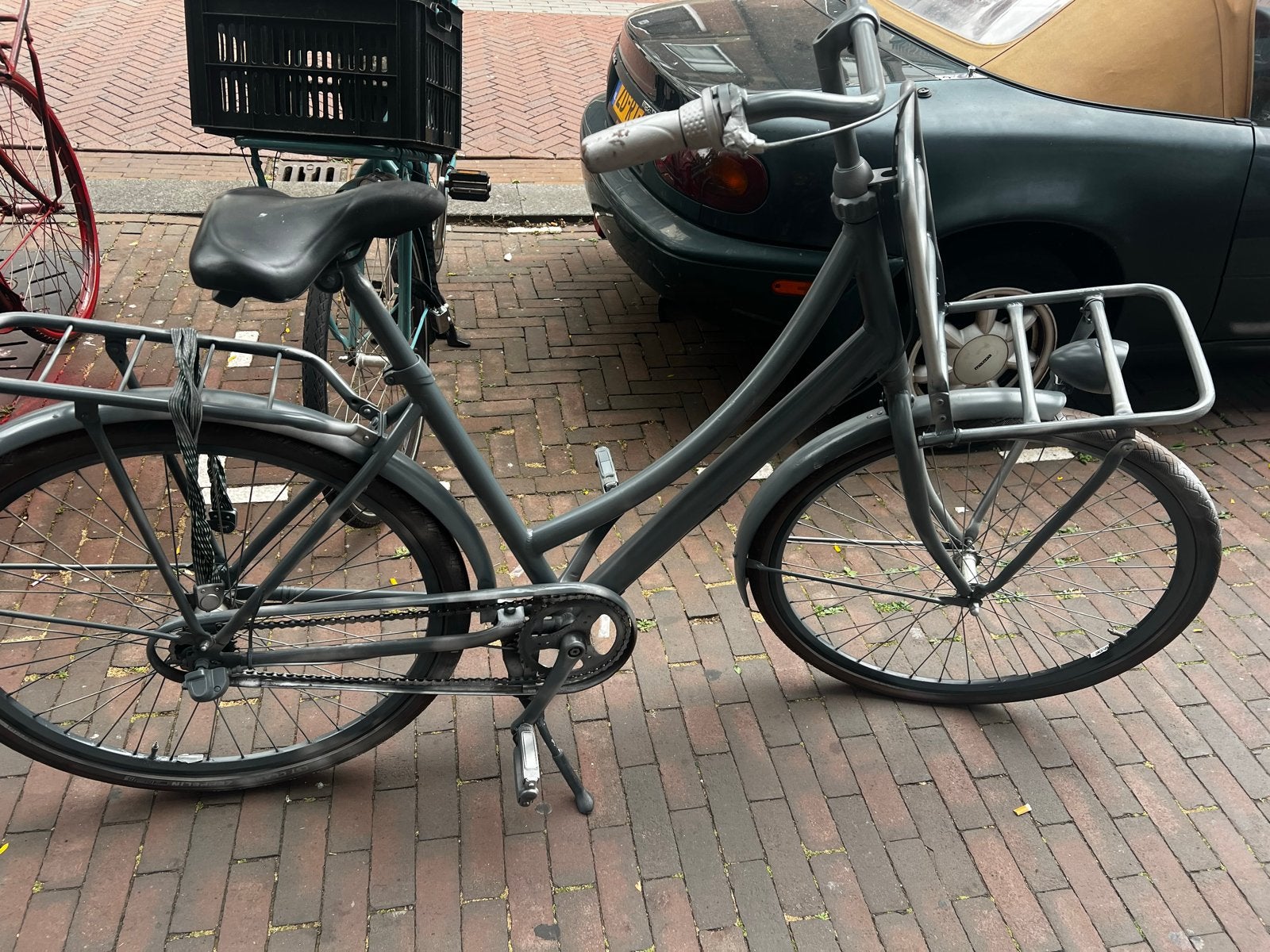 Sparta fiets grijs, Ophalen, Terugtraprem, Sparta, 53 tot 56 cm