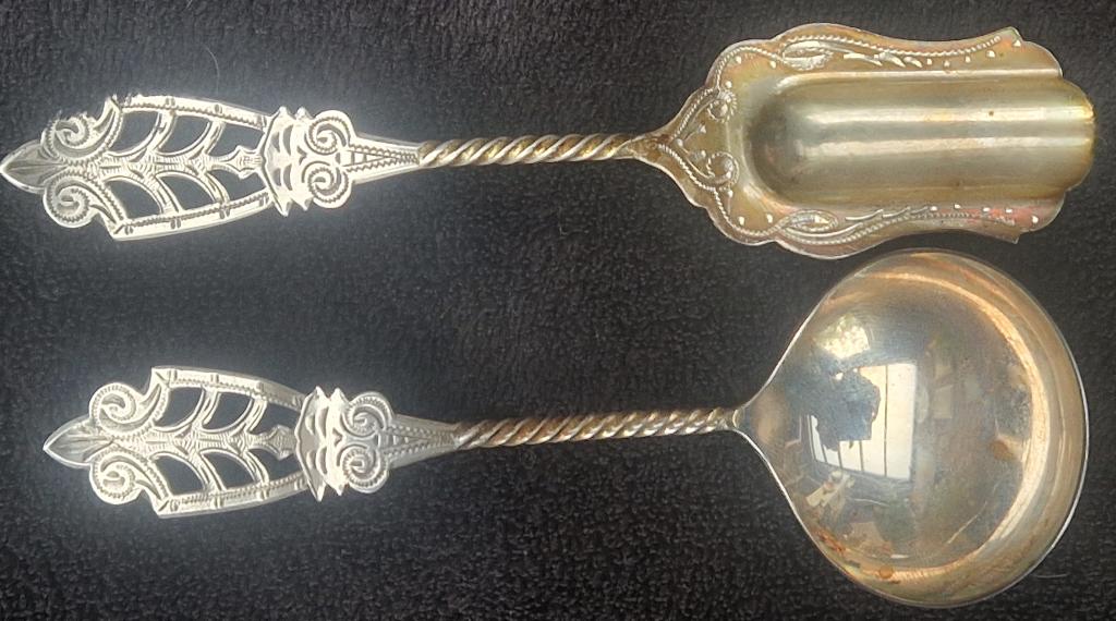 Antieke ROOMSCHEP & THEESCHEP zilver Hollandse keuren, Ophalen of Verzenden, Zilver