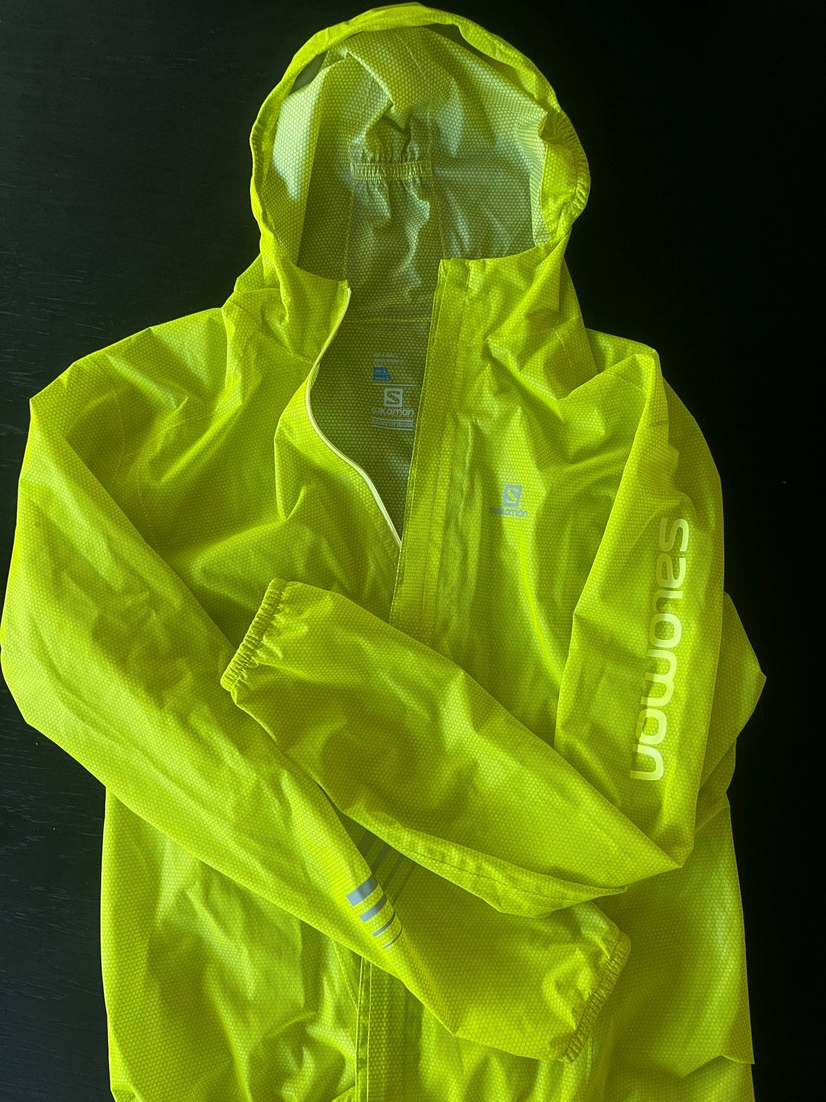 Nieuw! Dames Salomon AdvancedSkin Dry Hardloopjack Maat L, Geel, Maat 42/44 (L), Nieuw, Ophalen of Verzenden