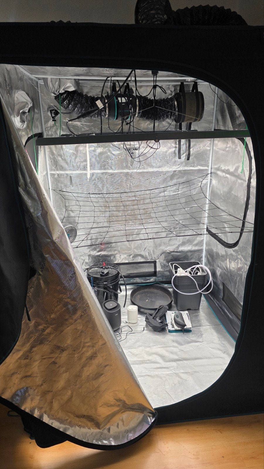 Complete Mars Hydro Kweektent Set 150x150x200, Tuin en Terras, Ophalen of Verzenden, Zo goed als nieuw, Kweektent