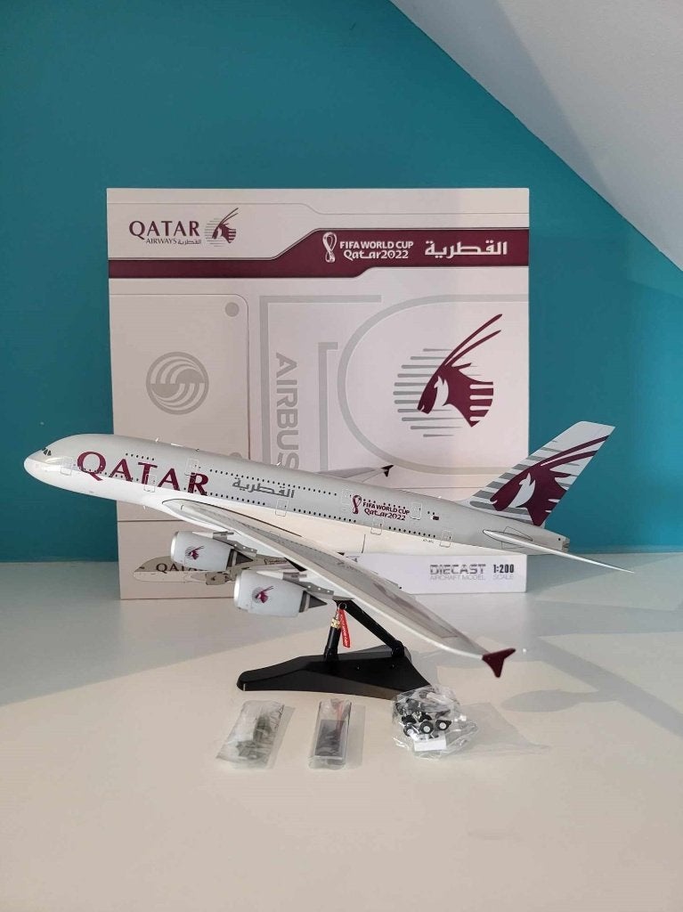 JC Wings 1:200 Qatar Airways A380-800 “2022 FIFA World Cup”, Ophalen of Verzenden, Nieuw, Schaalmodel