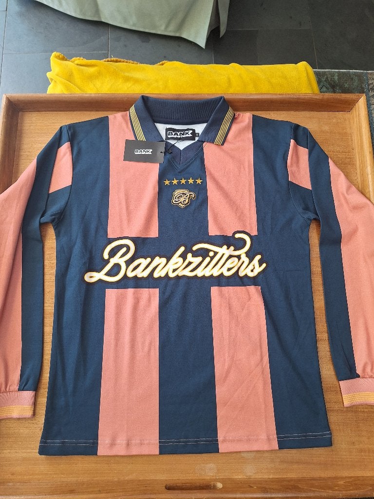 Bankzitters longsleeve blauw/roze, Kleding | Heren, Bankzitters, Nieuw, Verzenden, Maat 48/50 (M)