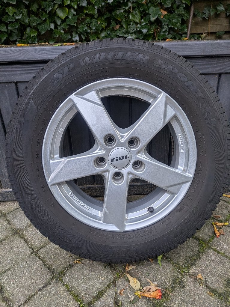 RIAL Kodiak 16 inch velgen (VW Sharan, Passat, etc), Auto-onderdelen, Ophalen, Velg(en), 16 inch, Winterbanden