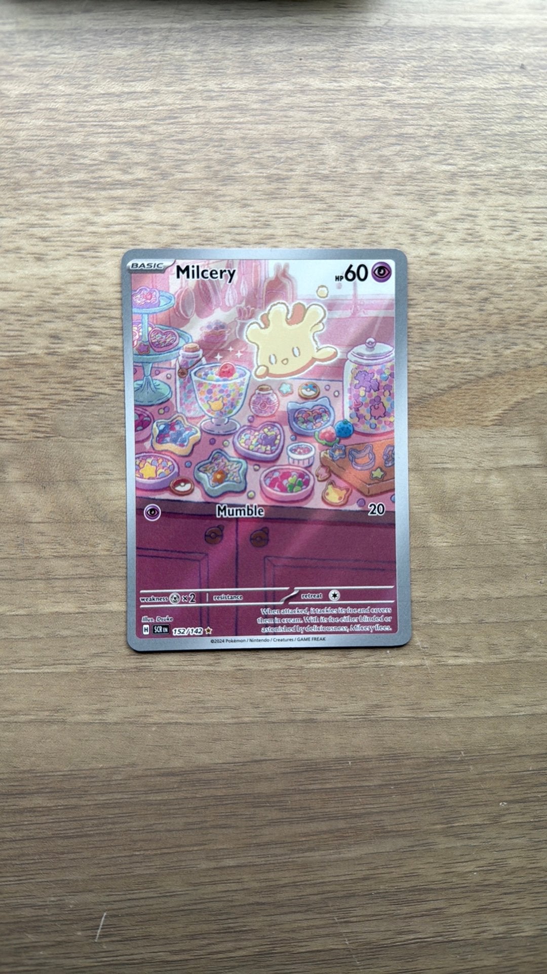 Milcery pokemon kaart, Ophalen of Verzenden, Zo goed als nieuw