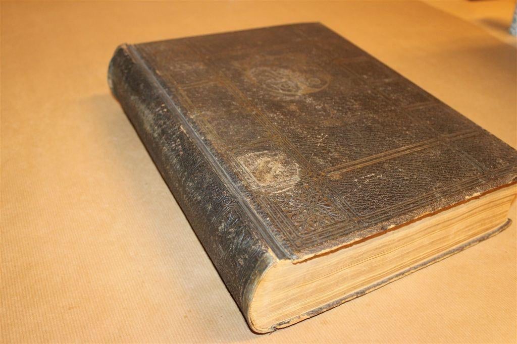 Antieke Statenbijbel Sijthoff Grootformaat 1900 Illustraties, Antiek en Kunst, Ophalen of Verzenden