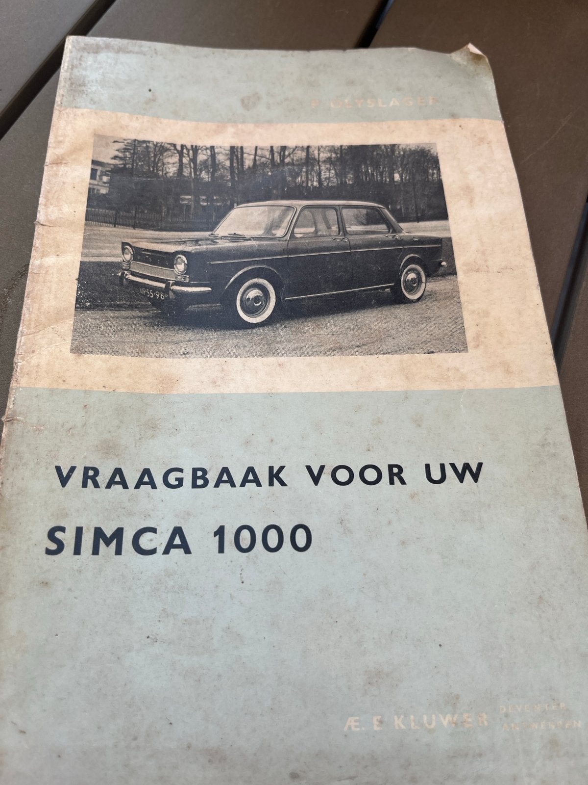 Vraagbaak voor uw Simca 1000 - E.E. Kluwer, Ophalen of Verzenden, Gelezen, Overige merken