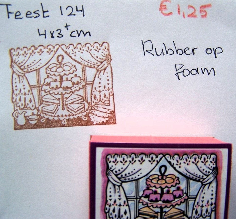 Feest 124 Rubber op foam, Hobby en Vrije tijd, Ophalen of Verzenden, Gebruikt, Overige typen