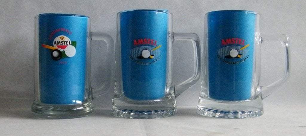 Amstel Bier Pullen met opdruk -4-, Ophalen, Zo goed als nieuw, Pul(len), Amstel