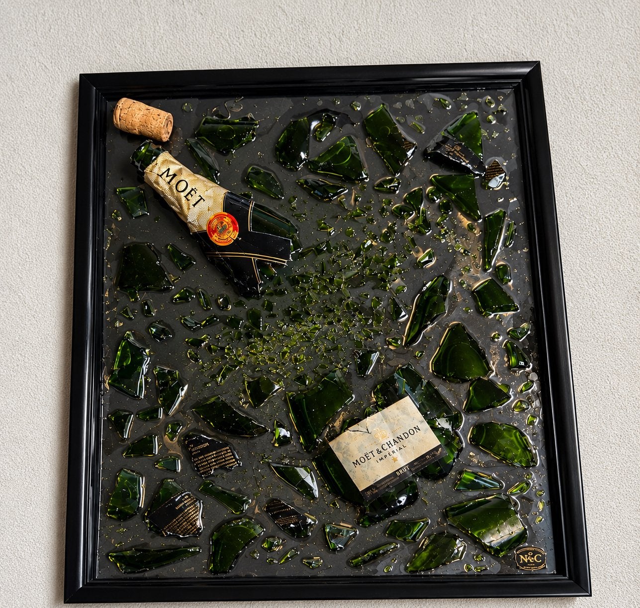 Luxe Moët & Chandon schilderij, Ophalen of Verzenden