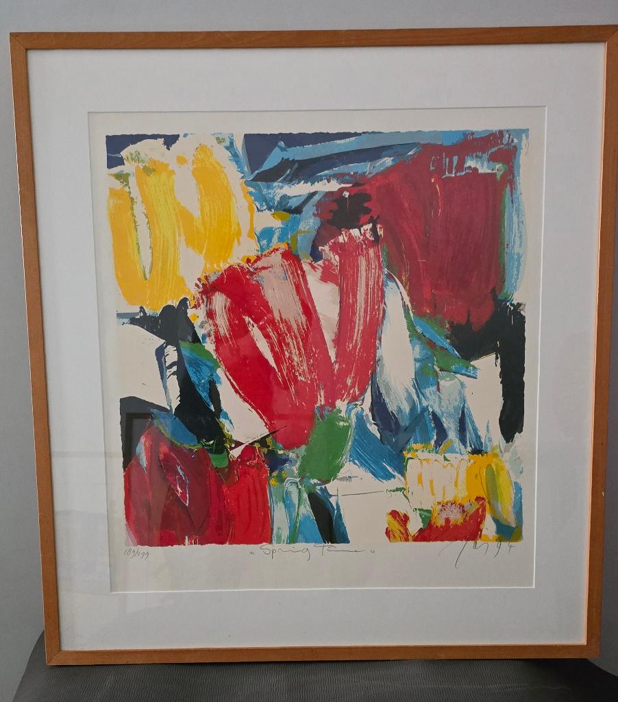 Zeefdruk JAS Springtime, Antiek en Kunst, Ophalen