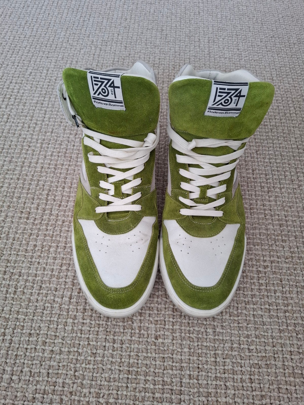 Floris van Bommel sneakers - Groen/Wit - Maat 46, Kleding | Heren, Schoenen, Overige kleuren, Floris van Bommel, Ophalen of Verzenden