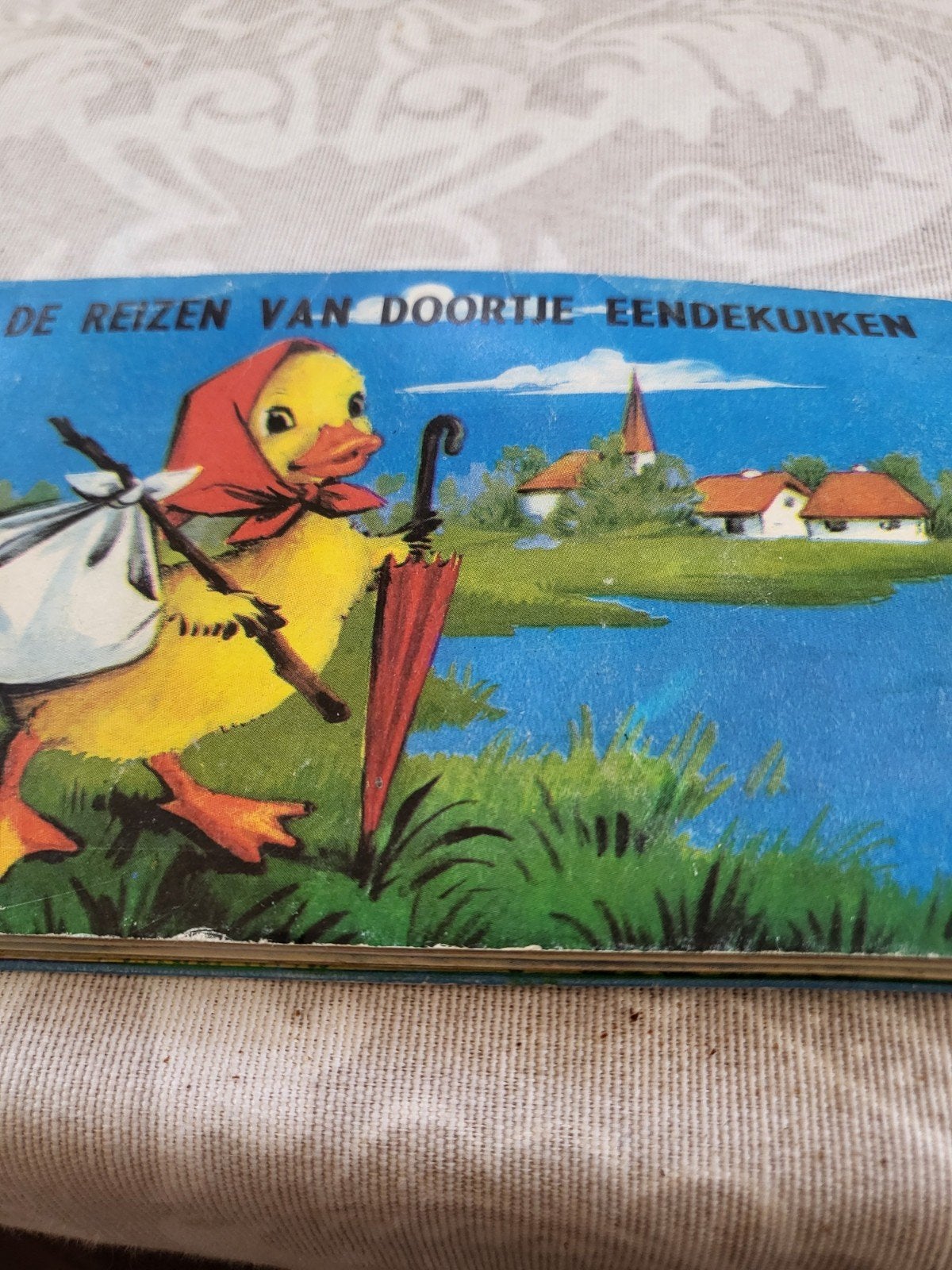 oud boekje met uitvouwbare bladzijden., Boeken, Prentenboeken en Plaatjesalbums, Ophalen of Verzenden, Gelezen