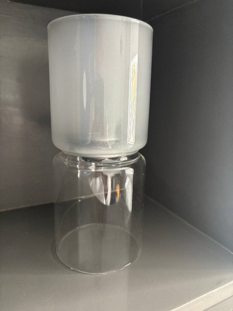 Windvaas, Huis en Inrichting, Ophalen, Windlicht, Wit, 22 cm