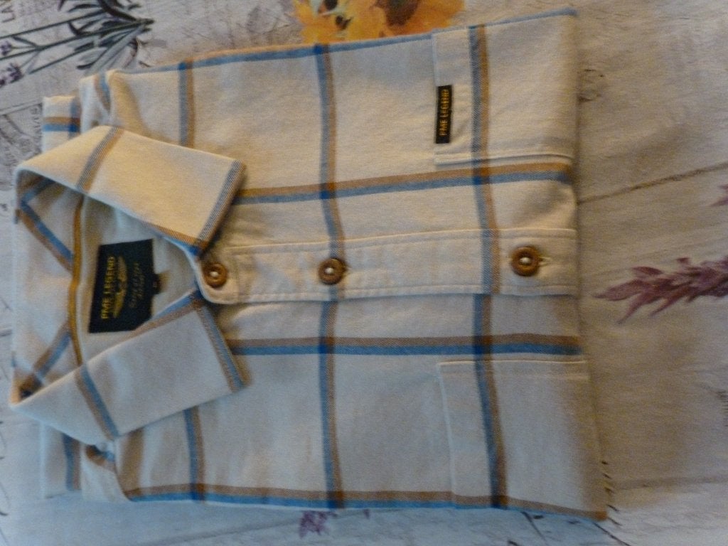 Overhemd PME Legend - M (Overblouse), Kleding | Heren, Overhemden, Beige, Nieuw, Pme Legend, Halswijdte 39/40 (M)