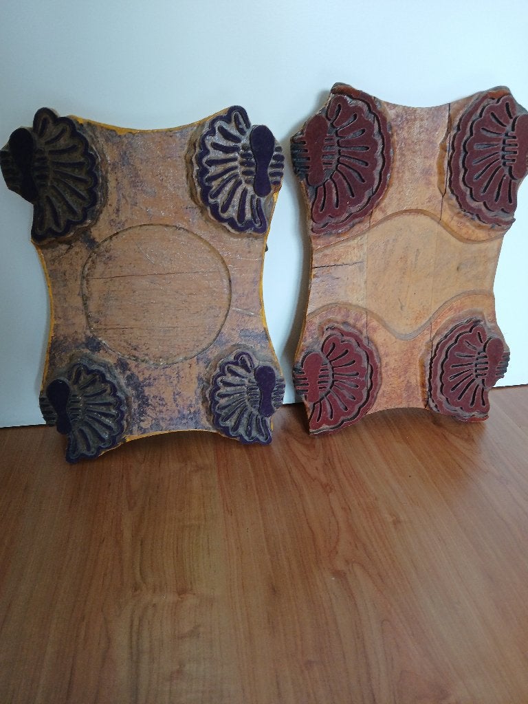 Batik stempels van hout - 2 st, Ophalen of Verzenden