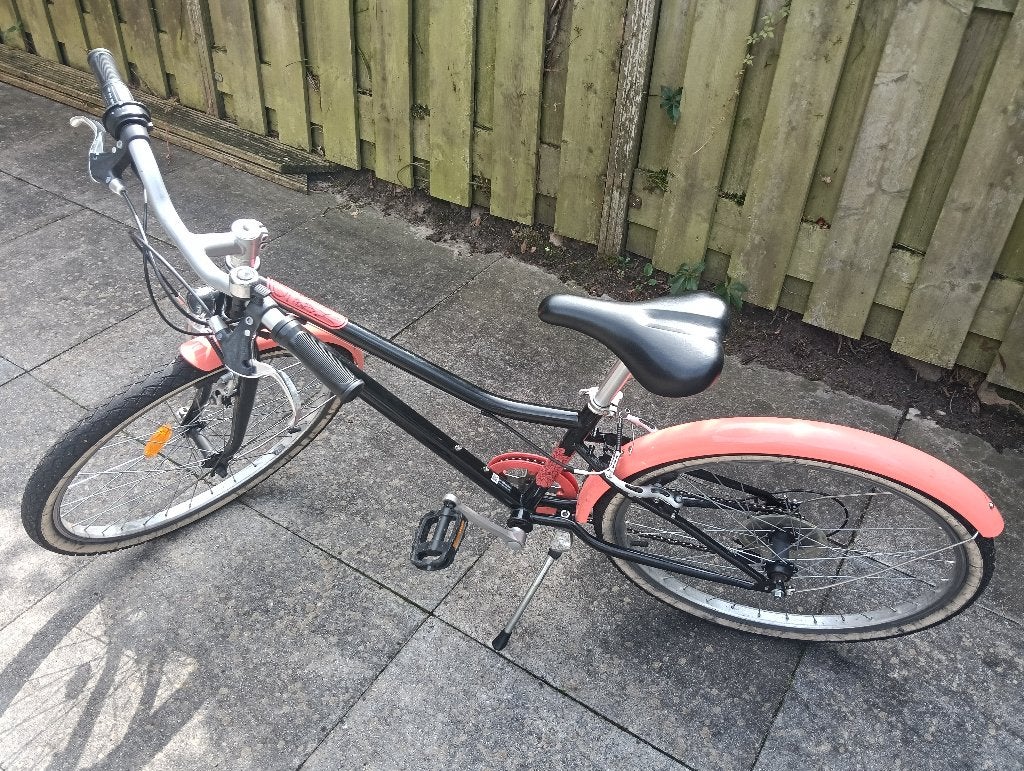 Kinderfiets meisjes hybride € 75, Ophalen, Gebruikt, Velgrem, Versnellingen