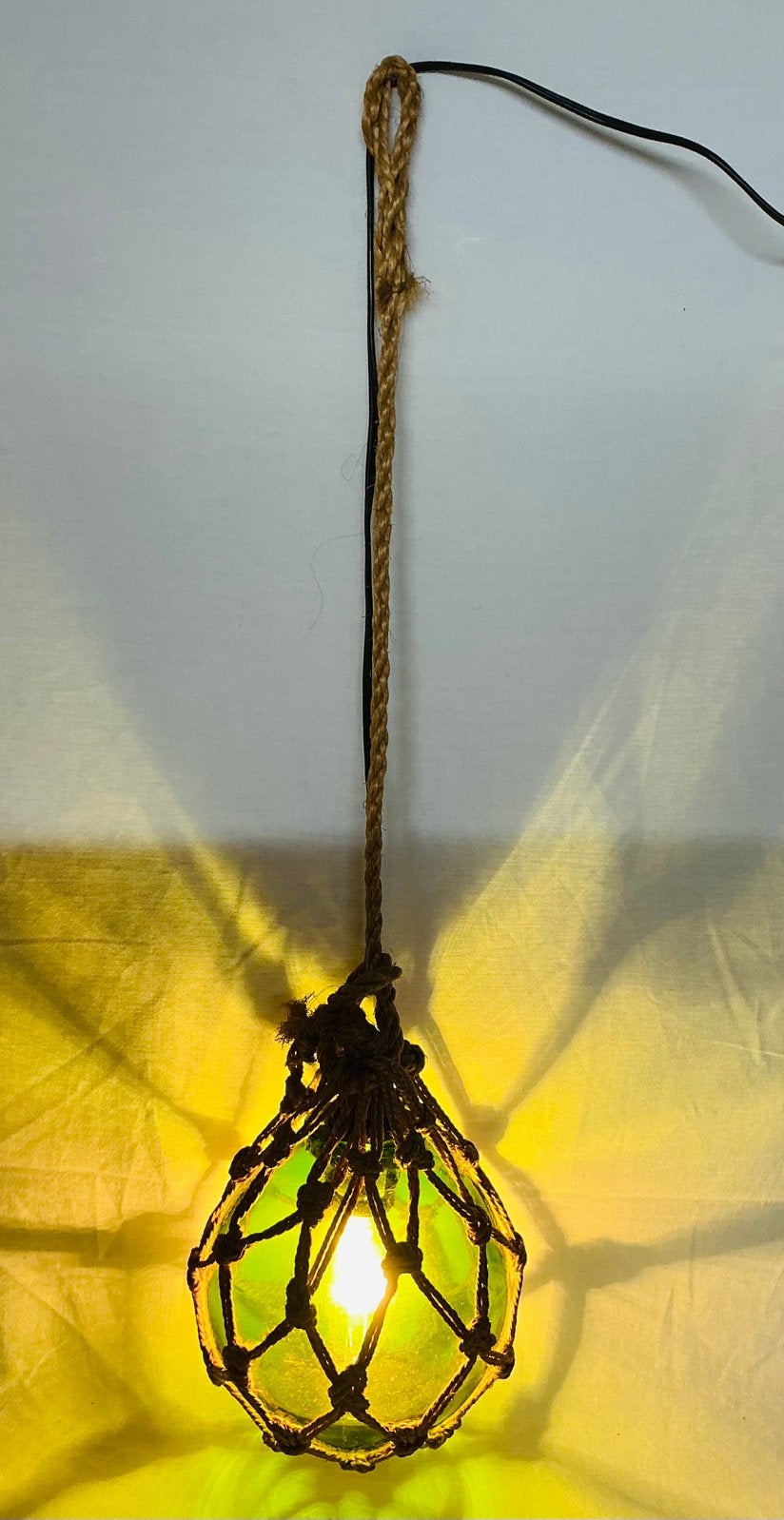 Vintage lamp Nautische maritieme glazen bol voor vissersnet, Verzenden, Huis en Inrichting