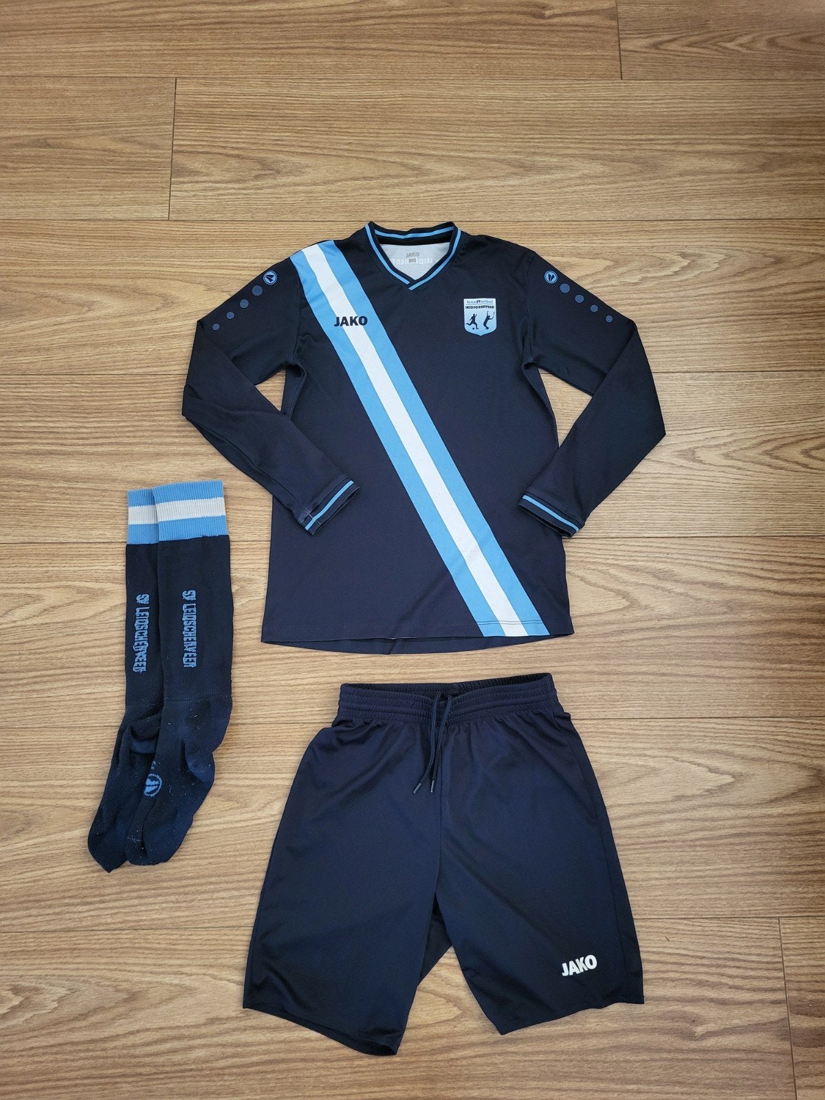 Voetbaltenue SV Leidschenveen  Maat 152, Maat XS of kleiner, Ophalen, Gebruikt, Shirt