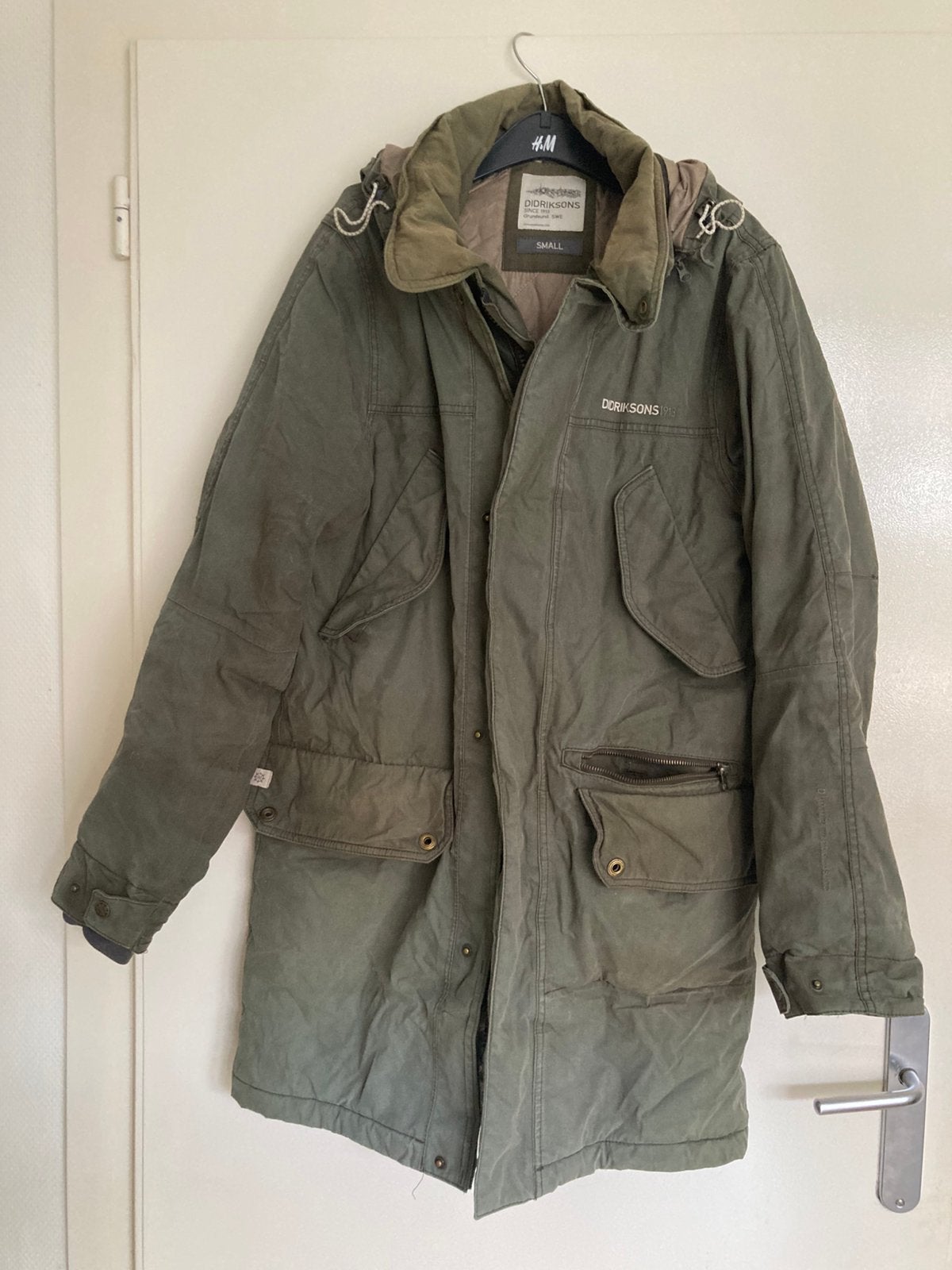 Didriksons parka waterdicht, Ophalen of Verzenden, Gedragen, Maat 48/50 (M), Groen