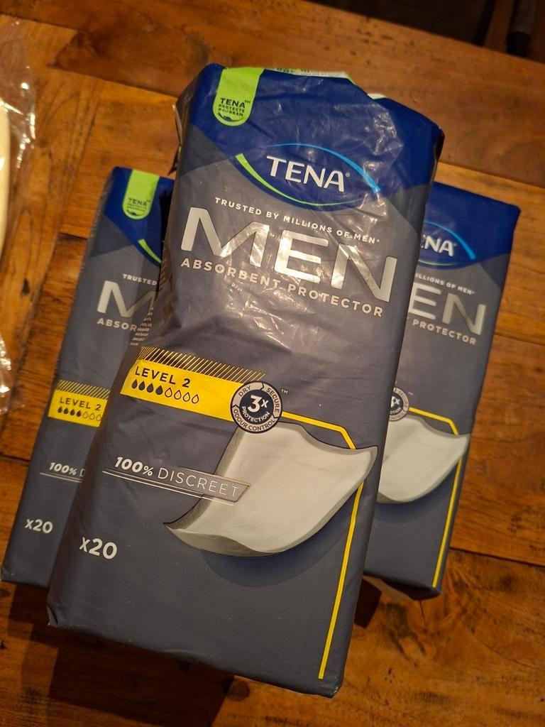 Tena Men level 2 en level 3, Diversen, Ophalen of Verzenden, Nieuw