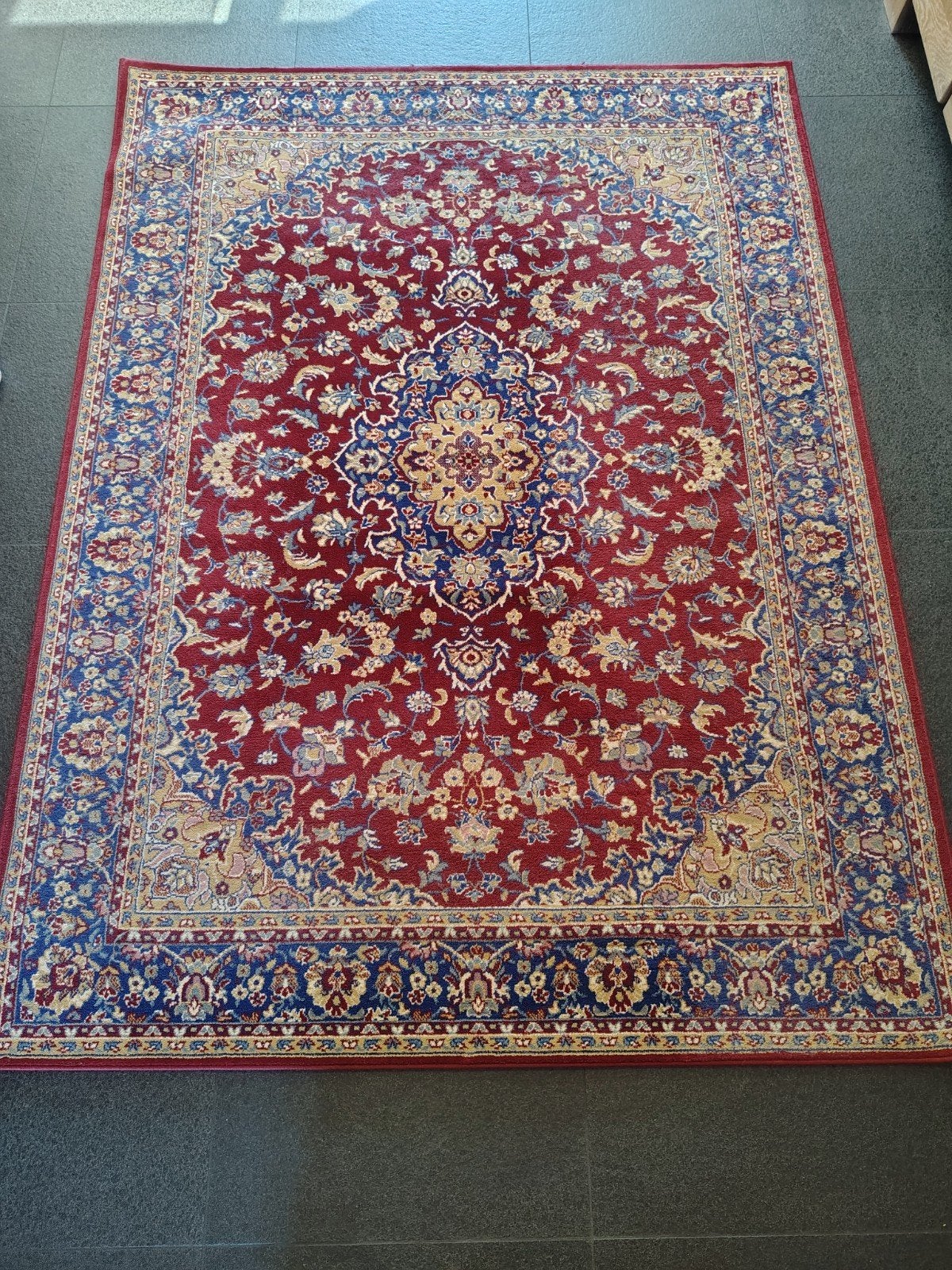 IKEA VEDBÄK Vloerkleed | Oosters Rood / Blauw | 170x230 cm, Ophalen, 150 tot 200 cm, Blauw, 200 cm of meer