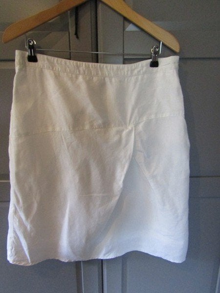G1007 Summum mt 40 rok wit linnen, Kleding | Dames, Maat 38/40 (M), Summum, Wit, Ophalen of Verzenden