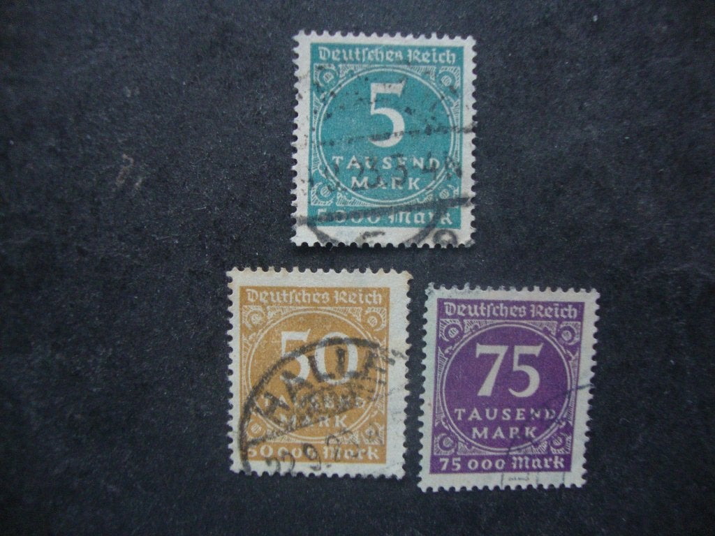 Duitse Rijk serie 274-276 Gestemeld. ( aanbieding ), Ophalen of Verzenden, Overige periodes, Gestempeld