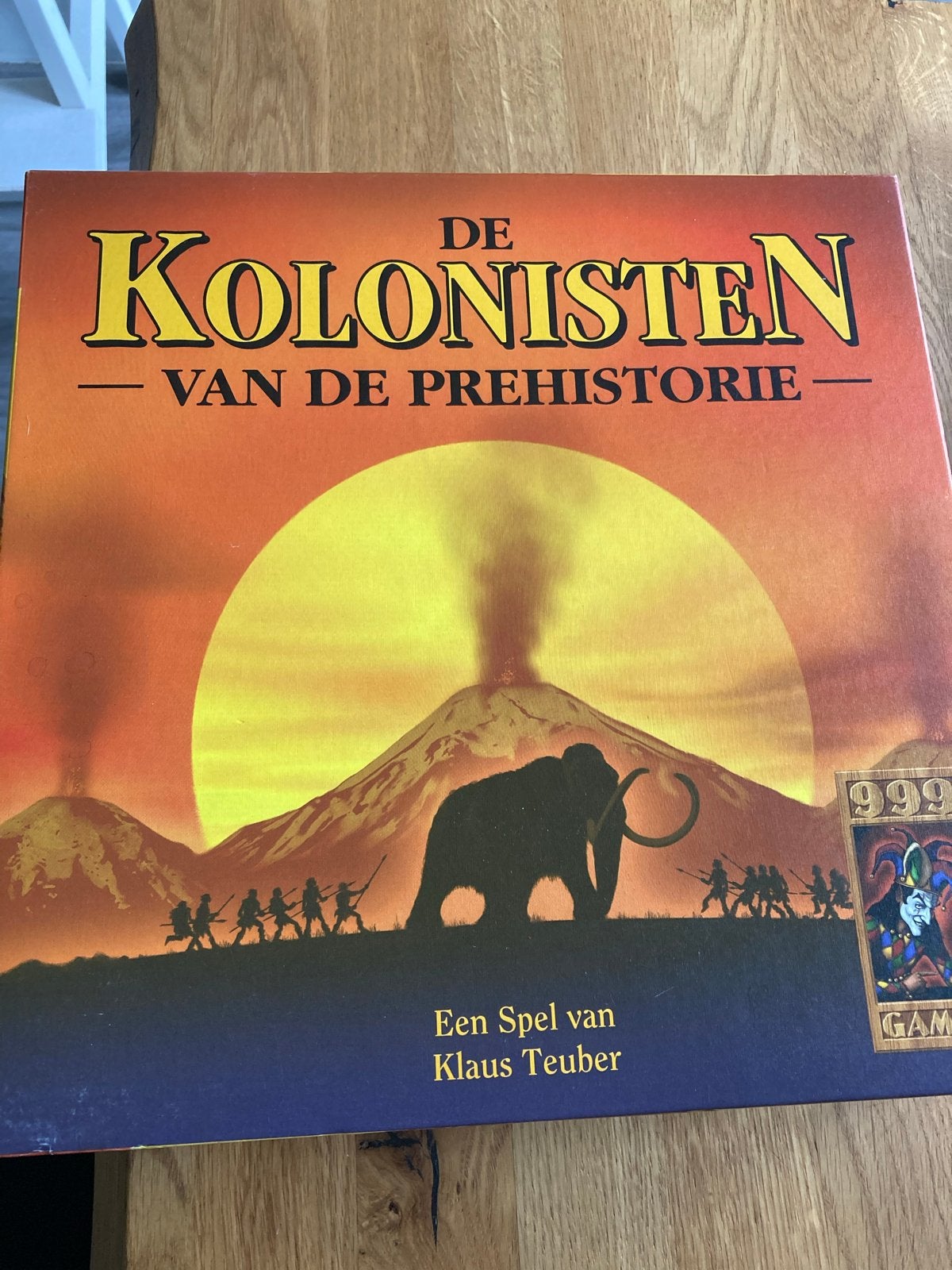 De Kolonisten van de Prehistorie - Bordspel, Hobby en Vrije tijd, Drie of vier spelers, Ophalen of Verzenden, Zo goed als nieuw